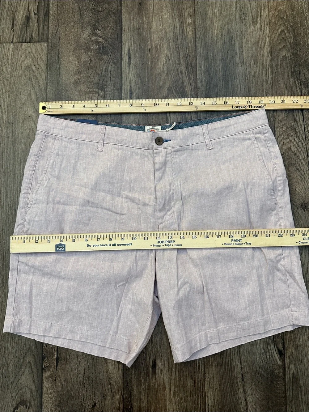 Faherty Linen Organic Cotton Blend Shorts Men’s Size 38 Pink Mauve